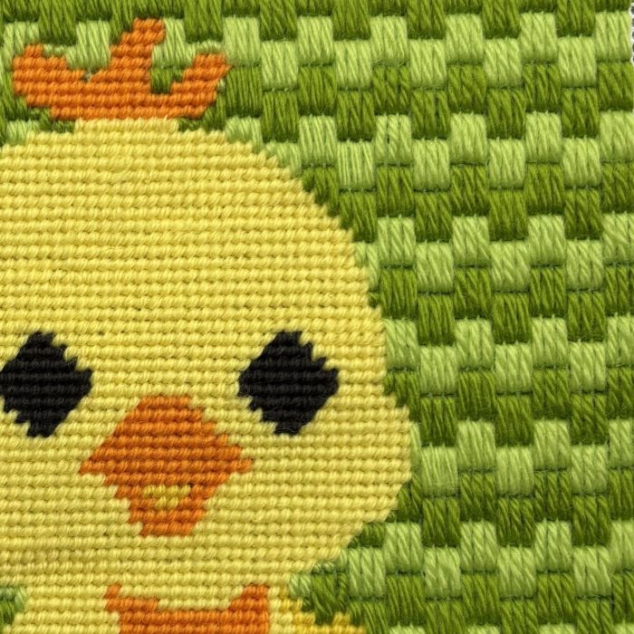 Spring Chick Tapestry Kit, Chuck - Sew Needlecraft