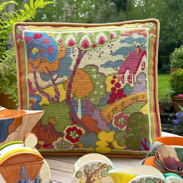 Clarice's Garden Tapestry Kit, Needlepoint Kit - Glorafilia