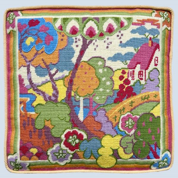 Clarice's Garden Tapestry Kit, Needlepoint Kit - Glorafilia