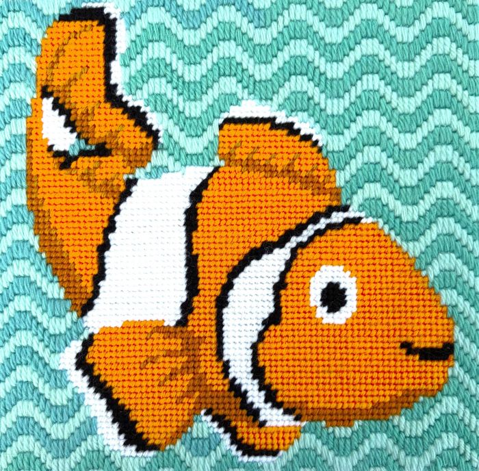 Clown Fish Tapestry Kit, Finnegan - Sew Needlecraft