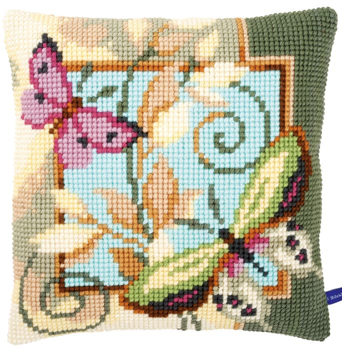 Deco Butterflies CROSS STITCH TAPESTRY Kit, Vervaco PN-0154959