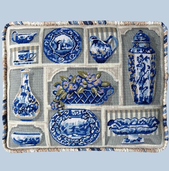 English China Collection Tapestry Kit, Needlepoint Kit - Glorafilia