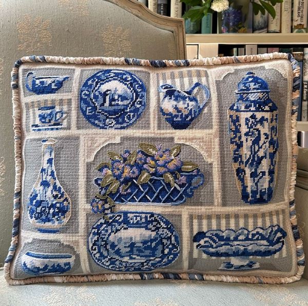 English China Collection Tapestry Kit, Needlepoint Kit - Glorafilia
