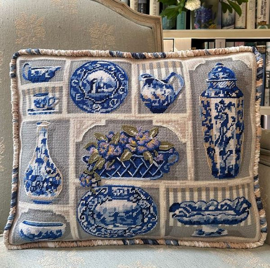 English China Collection Tapestry Kit, Needlepoint Kit - Glorafilia