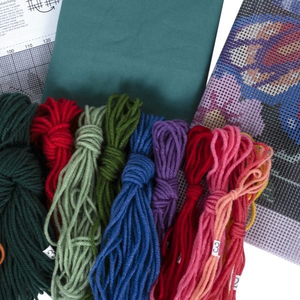 Flutterfly Tapestry Kit Cushion (with cushion back)
