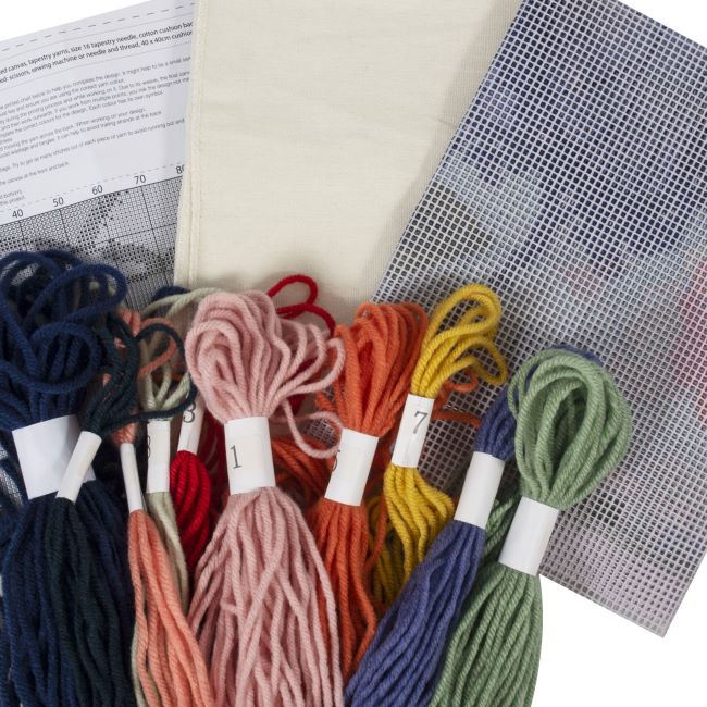 French Bulldog Tapestry Kit Cushion (with cushion back)