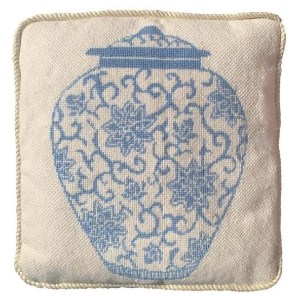 Ginger Jar Tapestry Kit, Needlepoint Kit - Heirloom Needlecraft