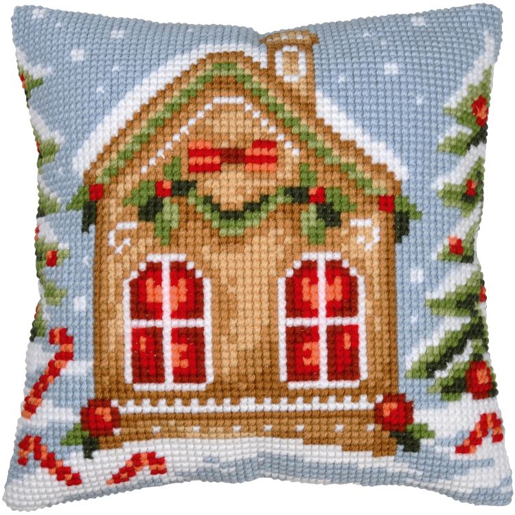 Gingerbread House CROSS STITCH TAPESTRY Kit, Vervaco PN-0214117