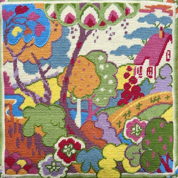 Clarice's Garden Tapestry Kit, Needlepoint Kit - Glorafilia