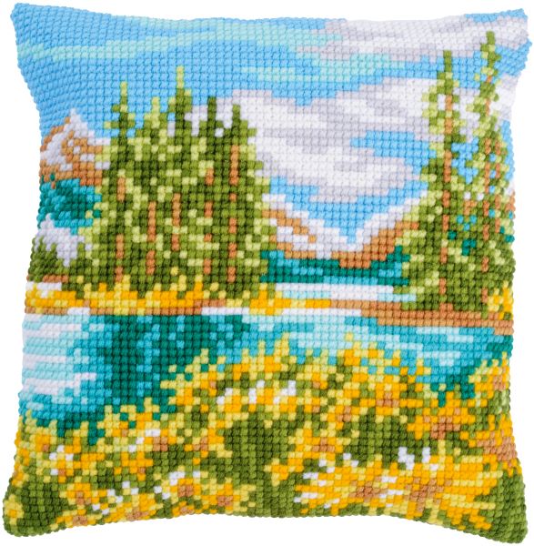 Lake Landscape CROSS STITCH TAPESTRY Kit, Vervaco PN-0197713