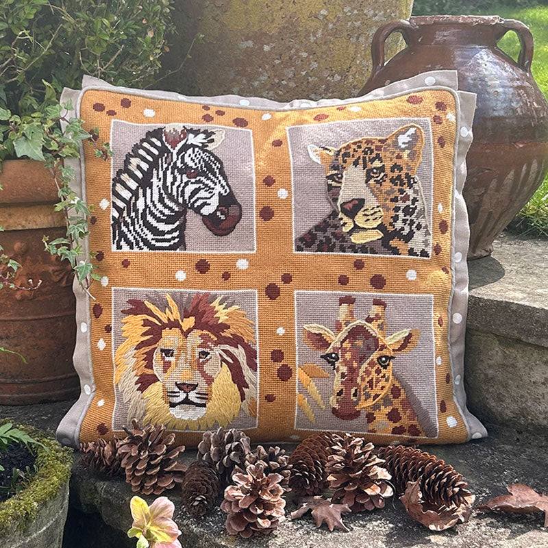 Majestic Animals Tapestry Kit, Needlepoint Kit - Glorafilia