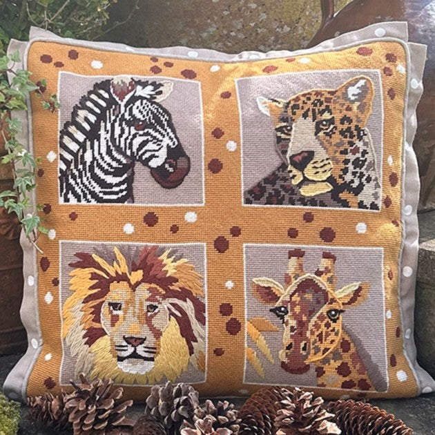 Majestic Animals Tapestry Kit, Needlepoint Kit - Glorafilia