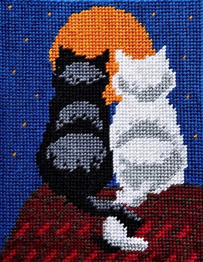 Moonlight Cats Tapestry Kit - Gobelin-L