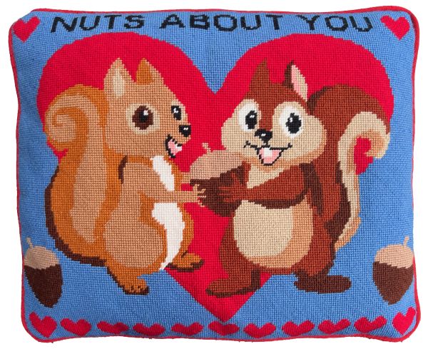 Nuts About You Tapestry Kit, Needlepoint Kit - Heirloom Needlecraft