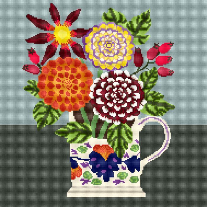 Orange Dahlias Tapestry Kit - Appletons