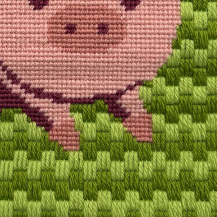 Pig Tapestry Kit, Penny - Sew Needlecraft