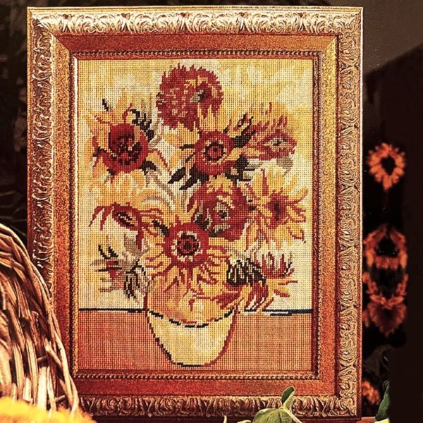 Sunflowers, Van Gogh Tapestry Kit, Needlepoint Kit - Glorafilia