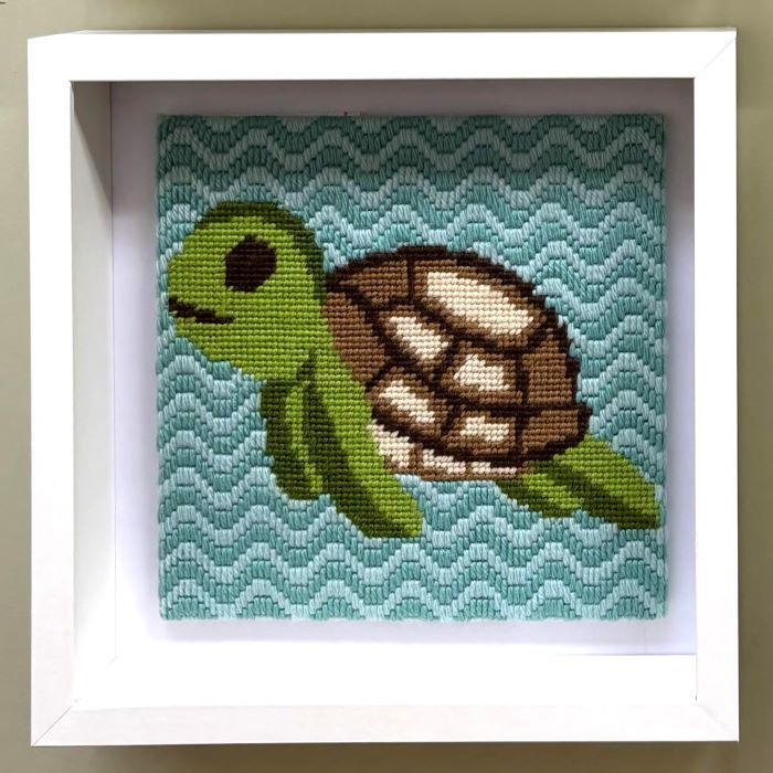 Turtle Tapestry Kit, Shelldon - Sew Needlecraft