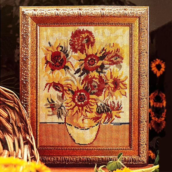 Sunflowers, Van Gogh Tapestry Kit, Needlepoint Kit - Glorafilia