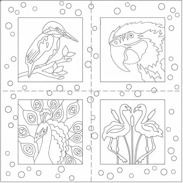 Beautiful Birds Tapestry Kit, Needlepoint Kit Set - Glorafilia