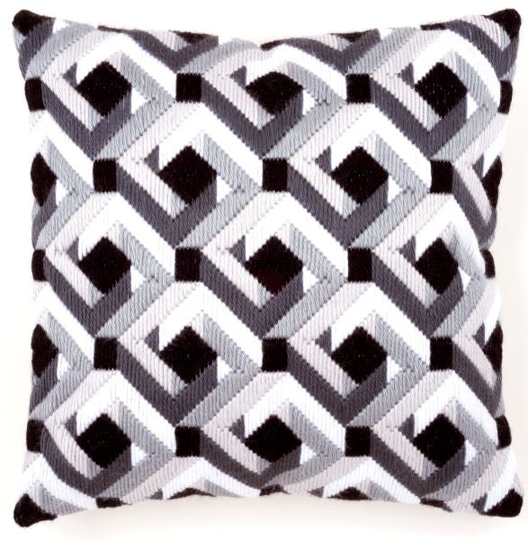 Black and White Long Stitch Kit - Vervaco