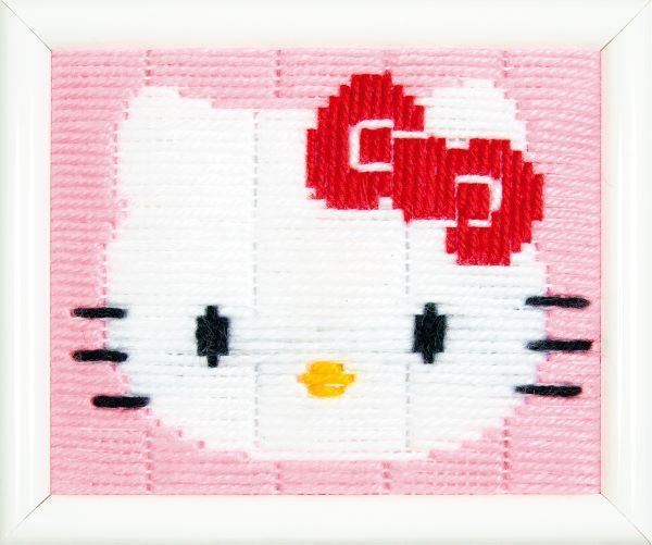 Hello Kitty Long Stitch Kit (Pink) - Vervaco