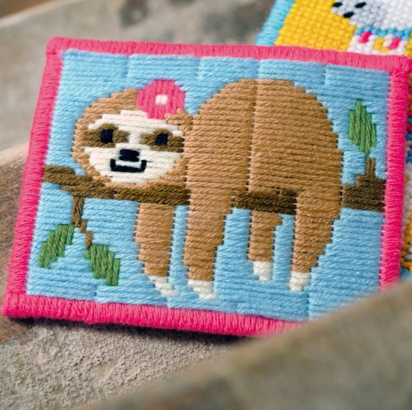 Sloth Long Stitch Kit - Vervaco
