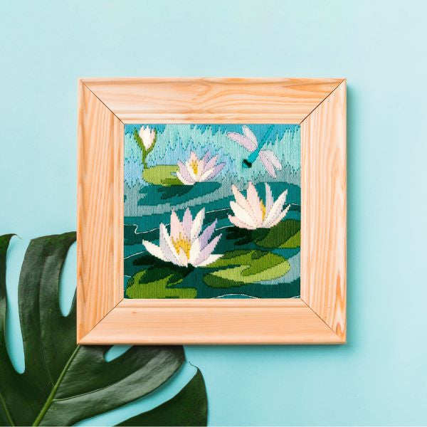 Water Lilies Long Stitch Kit - Derwentwater Designs