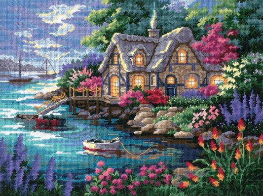 Cottage Cove Needlepoint Tapestry Kit - Dimensions D12155