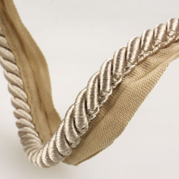 Cushion Trimming Cord, Flanged Twist Piping Cord - Champagne