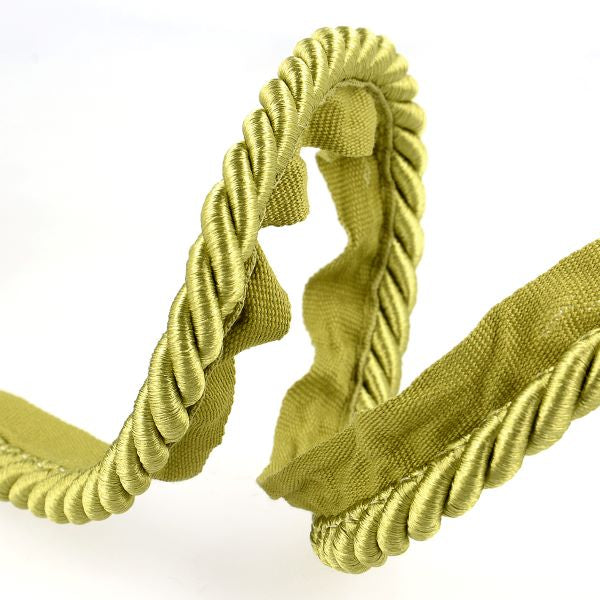 Cushion Trimming Cord, Flanged Twist Piping Cord - Olive Green