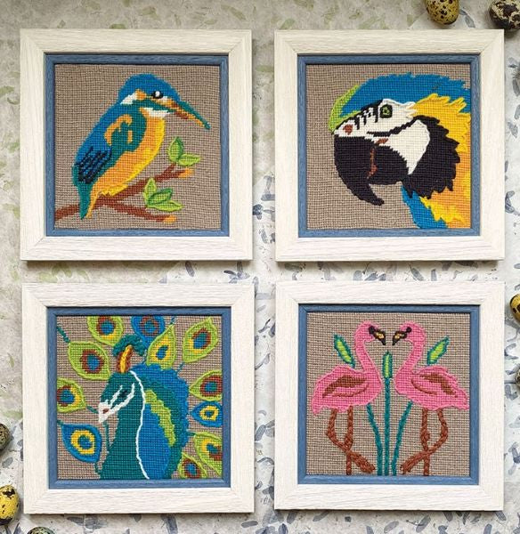 Beautiful Birds Tapestry Kit, Needlepoint Kit Set - Glorafilia