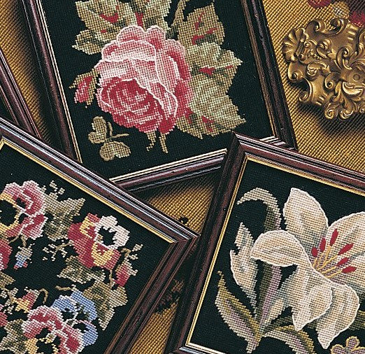 Mini Lily Tapestry Kit, Needlepoint Kit - Glorafilia
