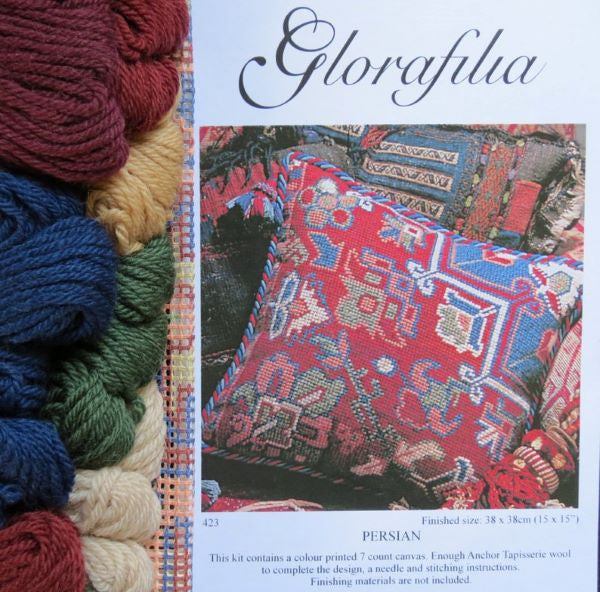Persian Kelim Tapestry Kit, Needlepoint Kit - Glorafilia