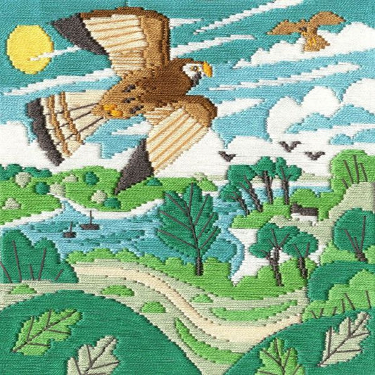 Kestrels Long Stitch Kit - Bothy Threads
