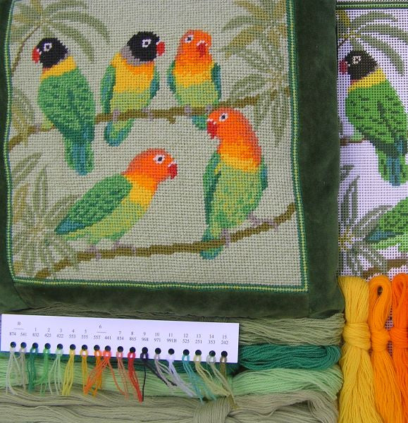 Love Birds Needlepoint Tapestry Kit - The Fei Collection