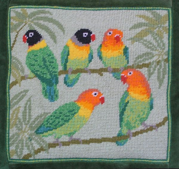Tapestry Needlepoint Kit Tropical Parrot Premium Tapestry Kit