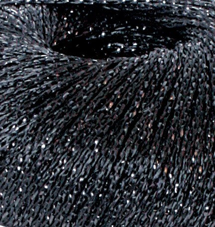 Metallic Lurex Tapestry Needlepoint Thread - Jet Black - 100m