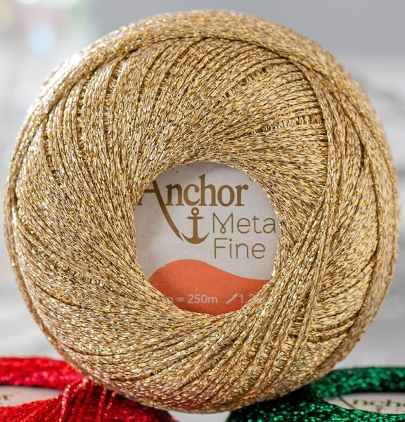 Metallic Lurex Tapestry Needlepoint Thread - Festive - Anchor