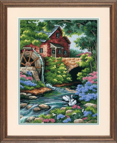 Old Mill Cottage Needlepoint Tapestry Kit - Dimensions D02484