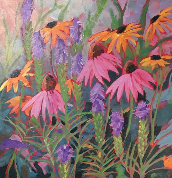 Pink Daisies Tapestry Kit - Celia Lewis