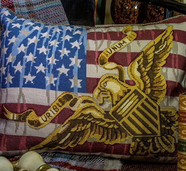 Stars and Stripes Tapestry Kit, Needlepoint Kit - Glorafilia