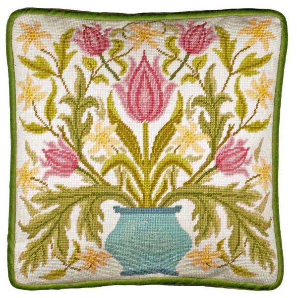 William Morris Vase of Tulips Tapestry Kit - Bothy Threads