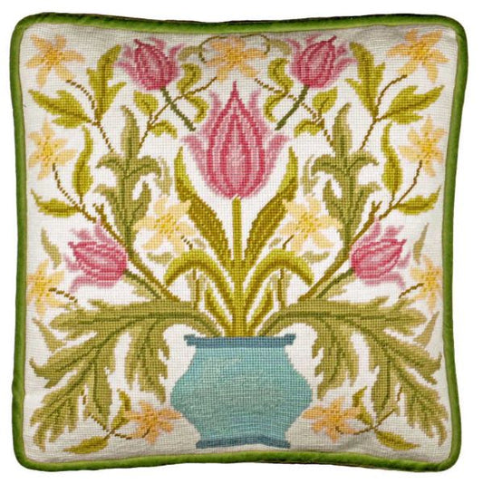 William Morris Vase of Tulips Tapestry Kit - Bothy Threads