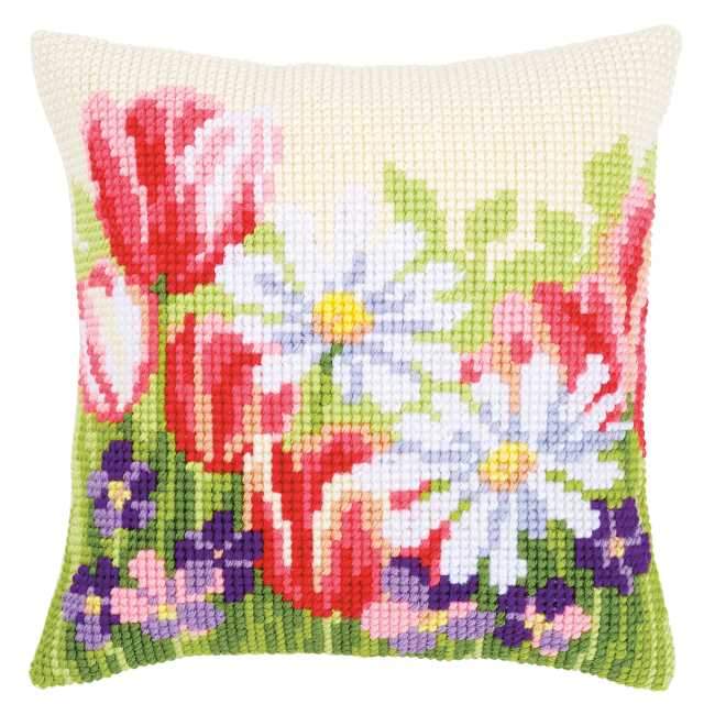 Spring Flowers CROSS STITCH TAPESTRY Kit, Vervaco PN-0163859