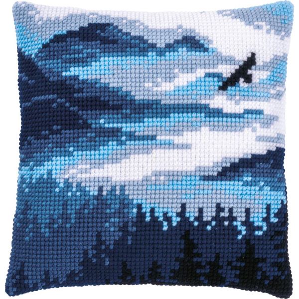 Blue Landscape CROSS STITCH TAPESTRY Kit, Vervaco PN-0201595