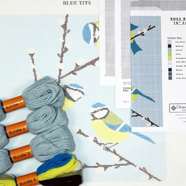 Bluetits Tapestry Kit - Cleopatra's Needle