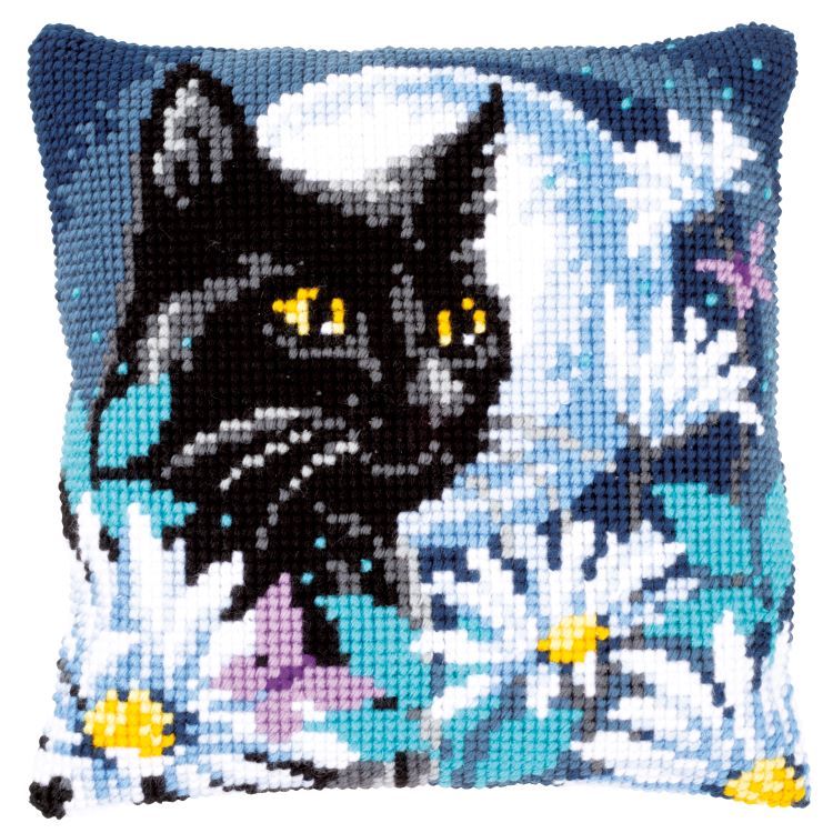 Cat in the Night CROSS STITCH TAPESTRY Kit, Vervaco PN-0148218