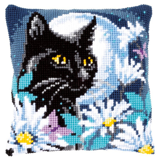 Cat in the Night CROSS STITCH TAPESTRY Kit, Vervaco PN-0148218