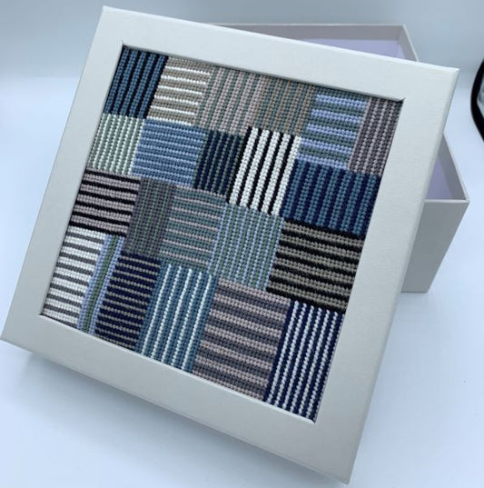 Cool Stripes Keepsake Box (COUNTED) Tapestry Kit - Appletons